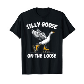 Silly Goose On The Loose Funny Animal Prankster Bird T-Shirt