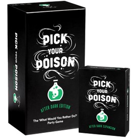 Pick Your Poison After Dark + Expansion Set Party Game - The “What Would You Rather Do?” Adult Card Game for College Students, Fun Parties & Board Games Night with Your Friends
