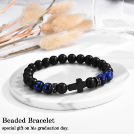 5th Grade Graduation Gifts for Boys 2025 Elementary School Graduation Card Decorations Bracelet Jewelry Presents for Boys Him Son Grandson Nephew Brother Friend