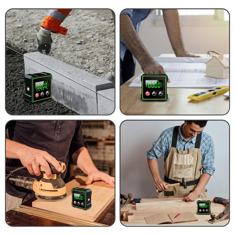 Digital Angle Finder - 4 Side Strong Magnetic Digital Angle