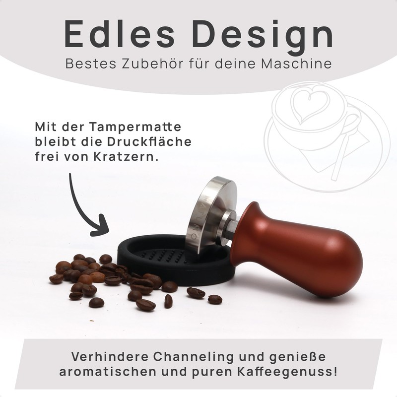 NATUMO Espresso Tamper 58 mm, Pressure Regulating (15 kg /