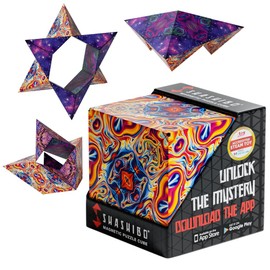 Shashibo - Cubo que cambia de forma, juego para aliviar la ansiedad, con 36 imanes de tierras raras, premiado y patentado, extraordinario cubo mgico  