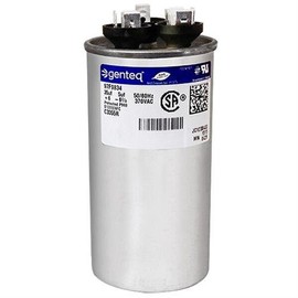(2) Pack - Genteq 97F9834-35 + 5 uf MFD 370 Volt VAC Genteq Replacement Round Dual Run Capacitors