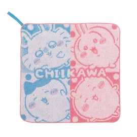 Marushin 0776016100 Chiikawa Everyday Towel with Loop, Organic Cotton, Antibacterial Treatment