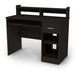 South Shore Small Wood Desk (Solid Black)