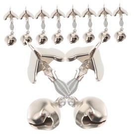 WOONEKY 20pcs Sea Fishing Bells Metal Fishing Rod Alarms Clips for Boys and Girls Beginners Pros