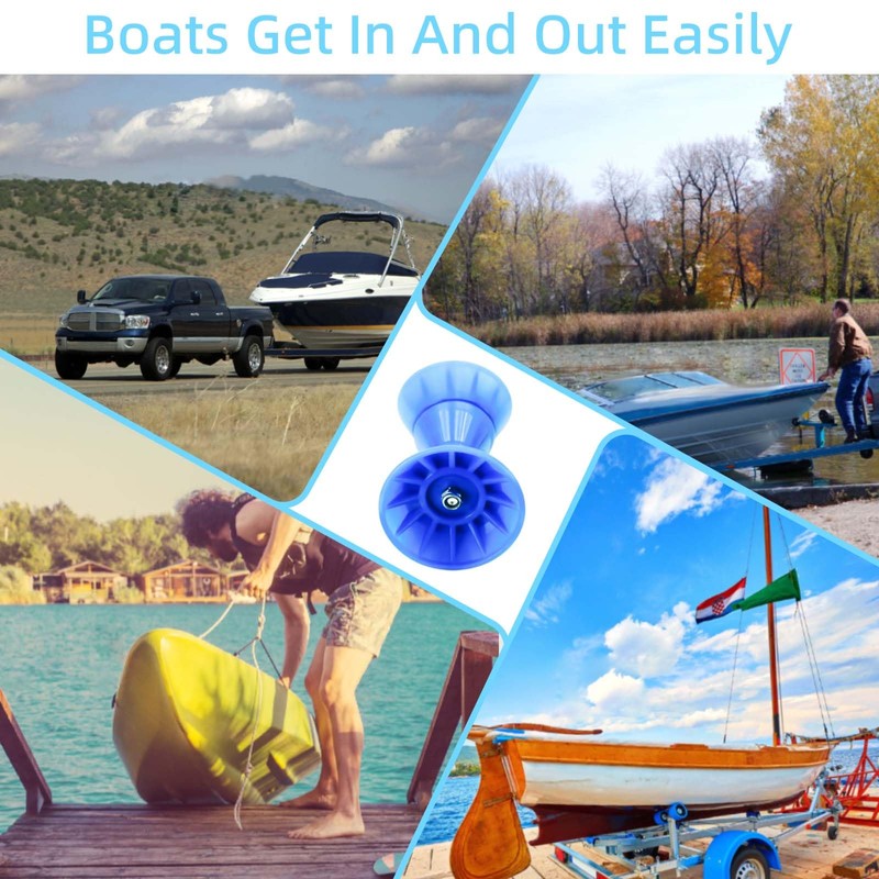 JFATXTT 3" Boat Trailer Roller Bow Stop with 1/2" Shaft