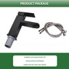 Levenson Matte Black Basin Tap with Single Lever Control Cold