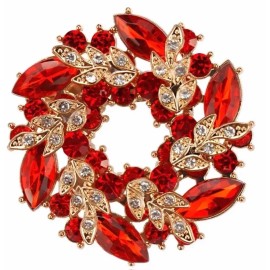 THE DIVA Brooch, Red, With Keepsake Pouch