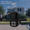 Outdoor Door Gate Alarm with Remote Control, Wireless Weatherproof Entry