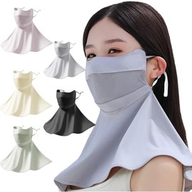 [VEVE&MIKI] 冷感マスク 吸水速乾 立体構造 UVカット 日焼け 防止 対策 脸部、耳朵、脖子的紫外线对策マスク 快適 通気 さらさら メッシュ 繰り返し使える [抗菌・吸汗速乾] 3Dマスク洗える スポーツマスク ひんやり 夏用 洗える 小顔 男女兼用