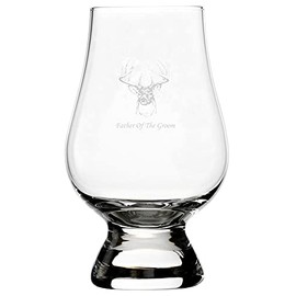 Buck Father of the Groom Wedding Buck Etched 6.5oz Whisky Glass Compatible With Glencairn Accessories