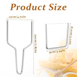 2 PCS Cheese Slicer with Wire Cheese Cutter Stainless Steel Cheese Slicer Wire Cheese Slicer Kit for Kitchen Block Cheese and Butter Slicer Tool (Y Type & U Type)