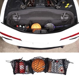 encar88_8 Rear Trunk Envelope Style Mesh Cargo Storage Net Fit Corvette C7 C8