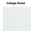 STAPLES 2-Subject Notebook, 8.5" x 11", College Ruled, 120 Sheets,