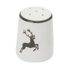 GMUNDNER KERAMIK Salt Shaker Smooth Diameter 4.8 cm Grey Deer