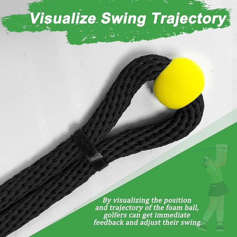 Cusprtm Golf Rope Swing Trainer, Professional Golf Swing Rope Training