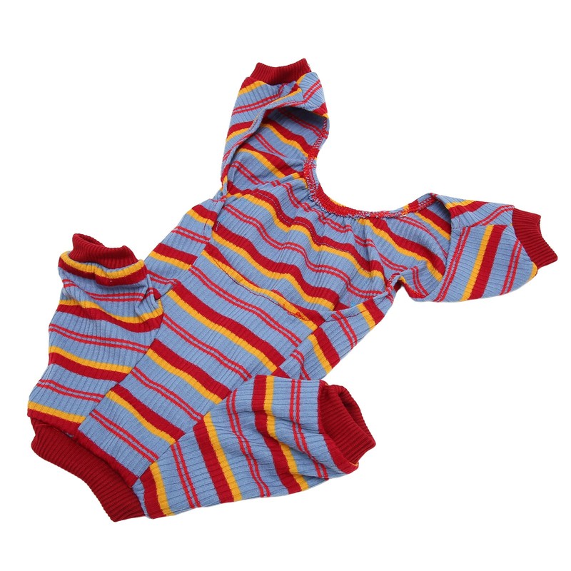 Striped Dog Pajamas Spring Stylish Classic Soft Breathable 4 Legged