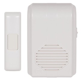 Safety Technology International, Inc. STI-3350 Wireless Doorbell Chime (or assistance call button or receptionist call button) with Receiver, Part of Musical Wireless Chime Series