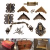dophee Retro Decorative Lock, Latch Hasps, Pulls Handles, Hinges and