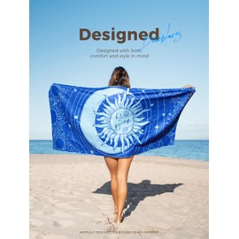 Diveblues Microfiber Beach Towel Fast Drying, Extra Large 71" x 32" Sand Free Beach Towel Super Lightweight Towels for Swimming Pool, Camping, Picnic, Yoga Gym Sports