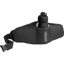 CamelBak Podium Flow 2 Waist Pack for Mountain Biking, Gravel Cycling - Contains 21 oz Podium Dirt Series Bike Bottle, Black
