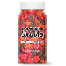 SugarMeLicious Turkey Thanksgiving Sprinkles, Autumn Quins, Fall Sprinkles Mix for Baking & Decorating, Ideal for Cakes, Cupcakes, Cookies, and Desserts (3 oz)