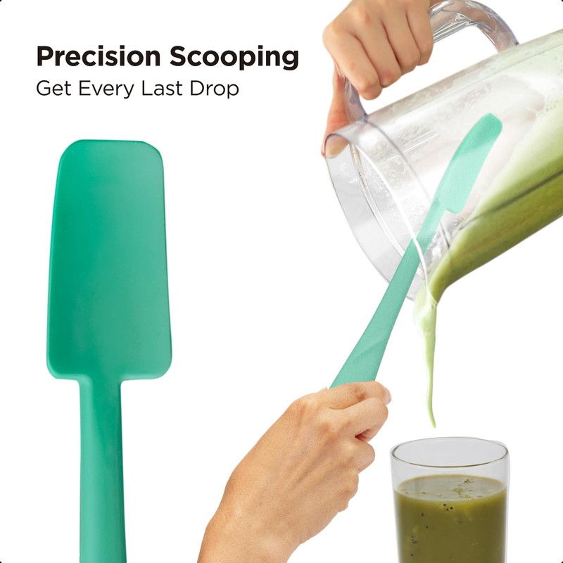 Kitchen Mama WaltzGrip Platinum Silicone Jar and Can Spatula Utensil