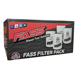 FASS Titanium Series Fuel Filter & Water Seprator Pack Combo Of 4 | (2) XWS-3002 | (2) PF-3001