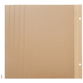 Nakabayashi A-A4PR-5-KR Free Album Replacement Mount, Plastic Coat Mount, Screw Type, A4 Size, Craft
