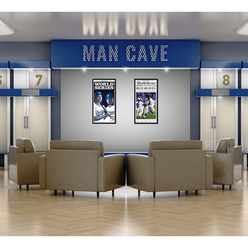 11x22 Newspaper Frame Solid Wood - Matte Black Finish -