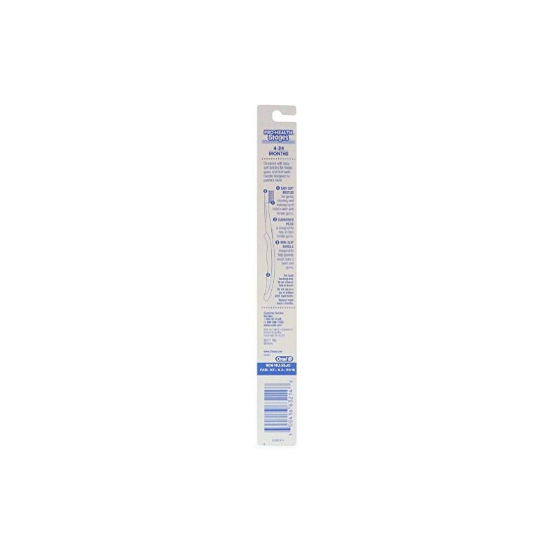 Oral-B Toothbrush, Stages 1 (4-24 Months), Baby Soft S1, 1