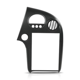 Center Dash Radio Bezel Trim 3 Button, Compatible with Pontiac Grand Prix 2004-2008, Dashboard Cover, Black