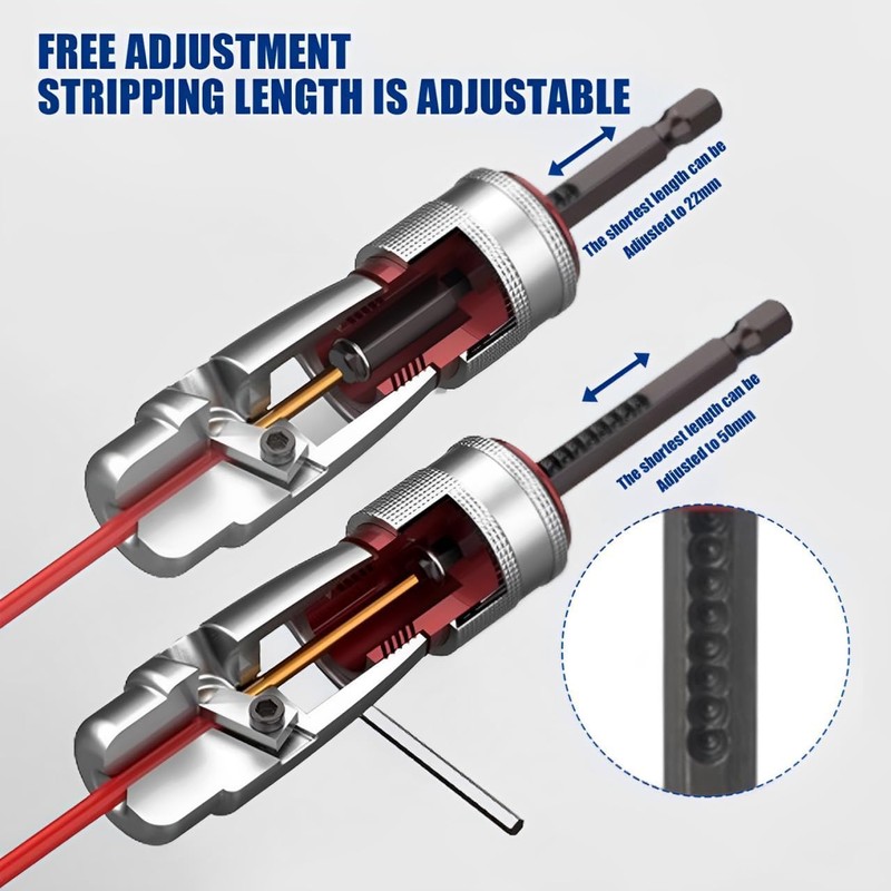 Wire Stripper for Drill, Wire Stripping and Twisting Tool, Quickly