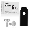 30 x Titanium Blade Blades, Linkbro Robotic Lawnmower Replacement Blades