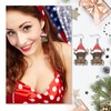 NAUZE Chrismas Cow Earrings Cute Yak Wooden Xmas Animals Drop