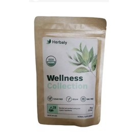 Herbaly Wellness Collection Tea - Vegan Gluten free, 28 Count Bag