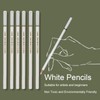 Jiawu White Charcoal Pencils, un Set de 6 lápices de