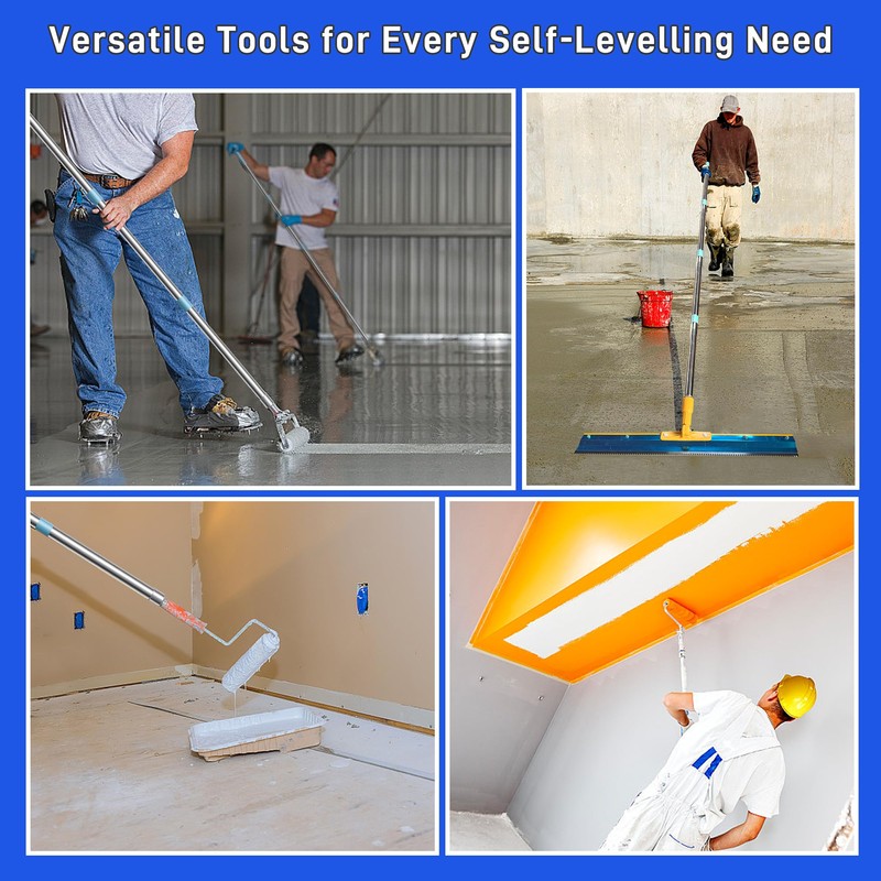 Self Leveling Cement Tool Kit- Epoxy Floor Tool Kit Includes