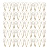 50Pcs Metal Pen Clips Multifunction Strong Clamping Force Electroplated Pen