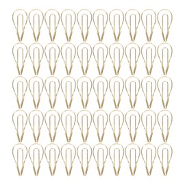 50Pcs Metal Pen Clips Multifunction Strong Clamping Force Electroplated Pen Holder Clips Bookmarks for Notebooks