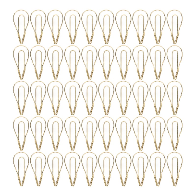 50Pcs Metal Pen Clips Multifunction Strong Clamping Force Electroplated Pen