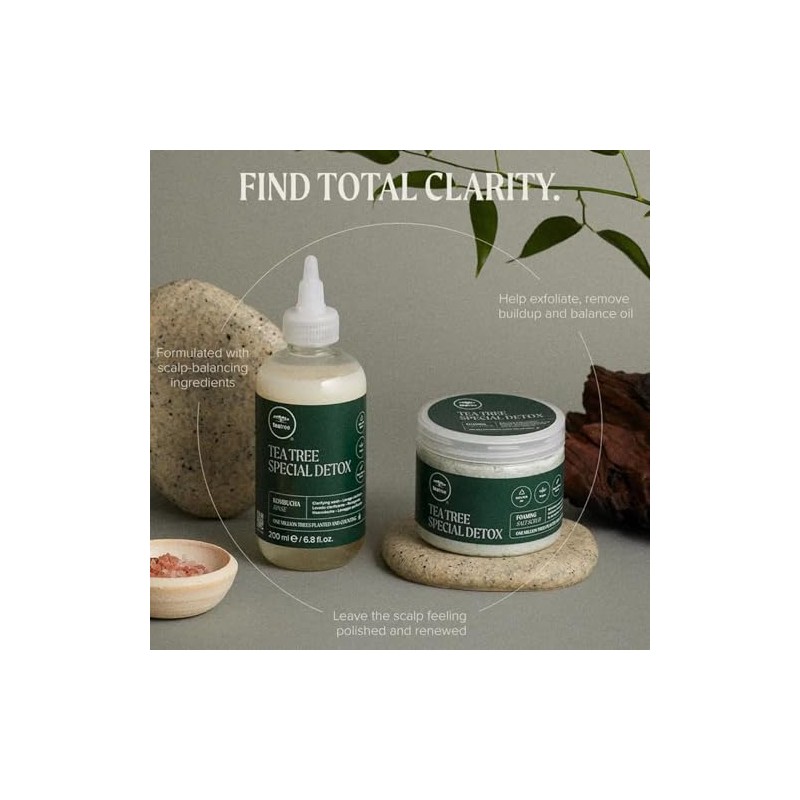 Tea Tree Special Detox Exfoliante Espumoso con Sales, Limpia y