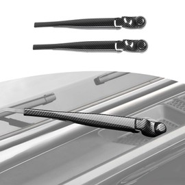 RT-TCZ for Jeep JL Windshield Wipers Arm Cover Trim Cowls for Jeep Wrangler JL Gladiator JT 2018 up Black ABS Carbon Fiber Exterior Accessories 2pcs