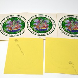 fengshuisale Fengshui Green Tara Window Amulet Sticker W Free Red String Bracelet W3322