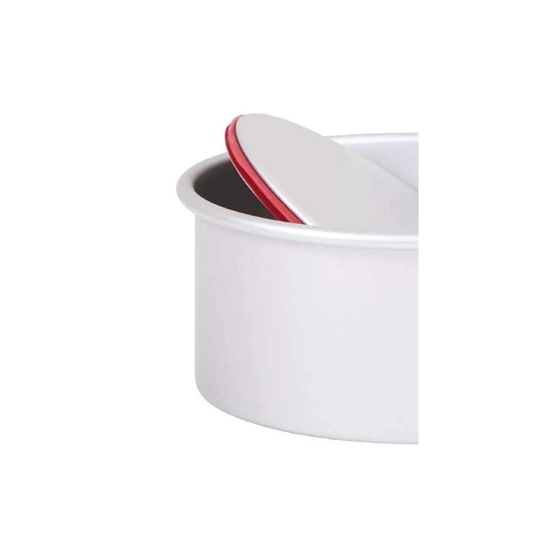 Pati-Versand 13688 Push Pan, rund, Aluminiumdruckguss, Silber, 18 x 9