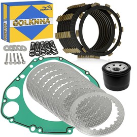 GOLKNHA Clutch Kit & Friction Steel Plates Gasket Compatible with Suzuki GSX-R600 GSXR600 GSXR600Z GSX-R600X 2001-2005