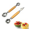Melon Baller Scoop Stainless Steel Double-Ended Melon Baller Set with
