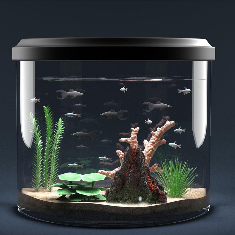 Fish Tank Volcano, Volcano , Reastic Resin Volcano Decorative Fish