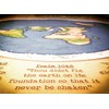 Flat Earth Map With Biblical Scripture (Flat Earth poster)